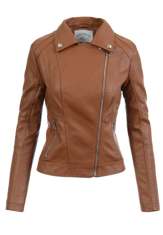 Damska Kurtka Ramoneska Matilda Ceglana