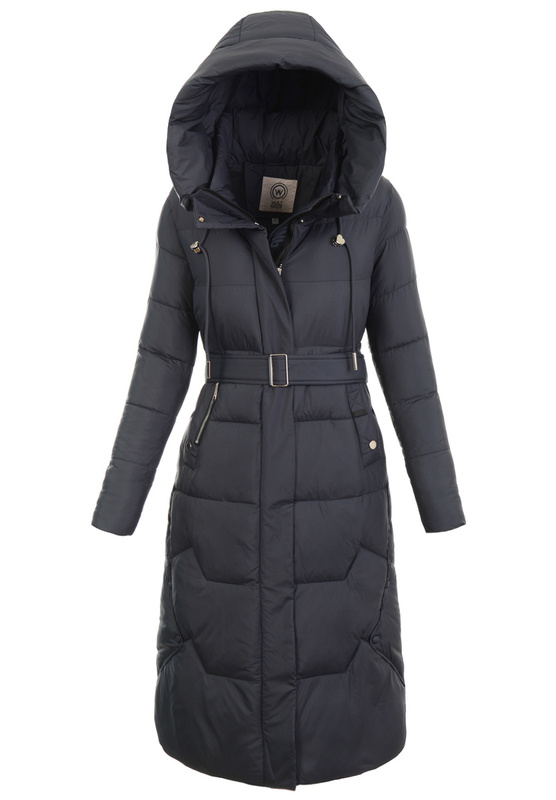 Damska Kurtka Ortalionowa Długa Luiza Granatowa