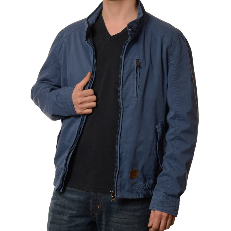 Męska Kurtka Wiosenna - Jesienna Carlos Niebieska