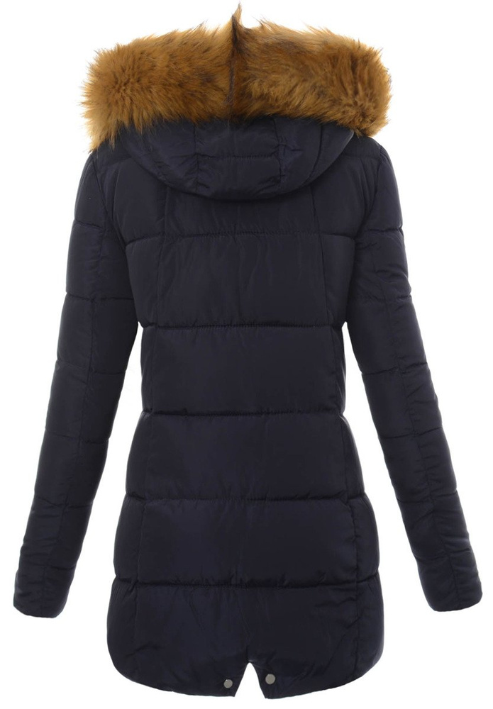 Damska Zimowa Kurtka Ortalionowa Granatowa
