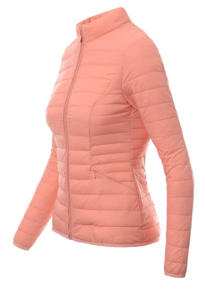 Damska Wiosenna Kurtka Brzoskwiniowa