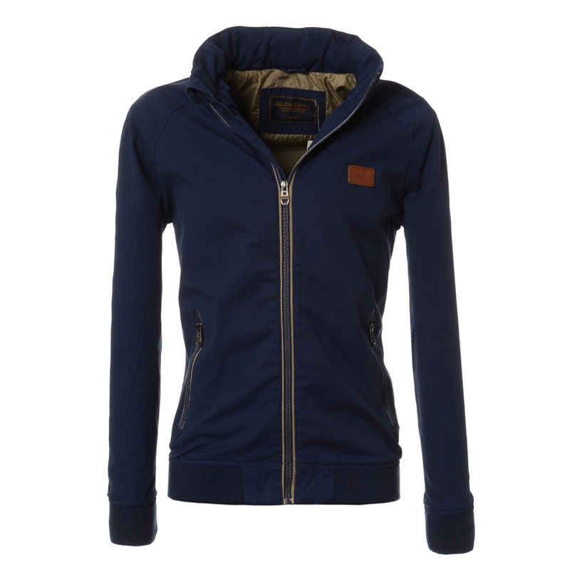 Męska Wiosenna - Jesienna Kurtka Niebieska