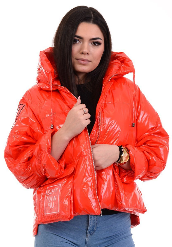 Damska Kurtka Oversize This Way Up Czerwona