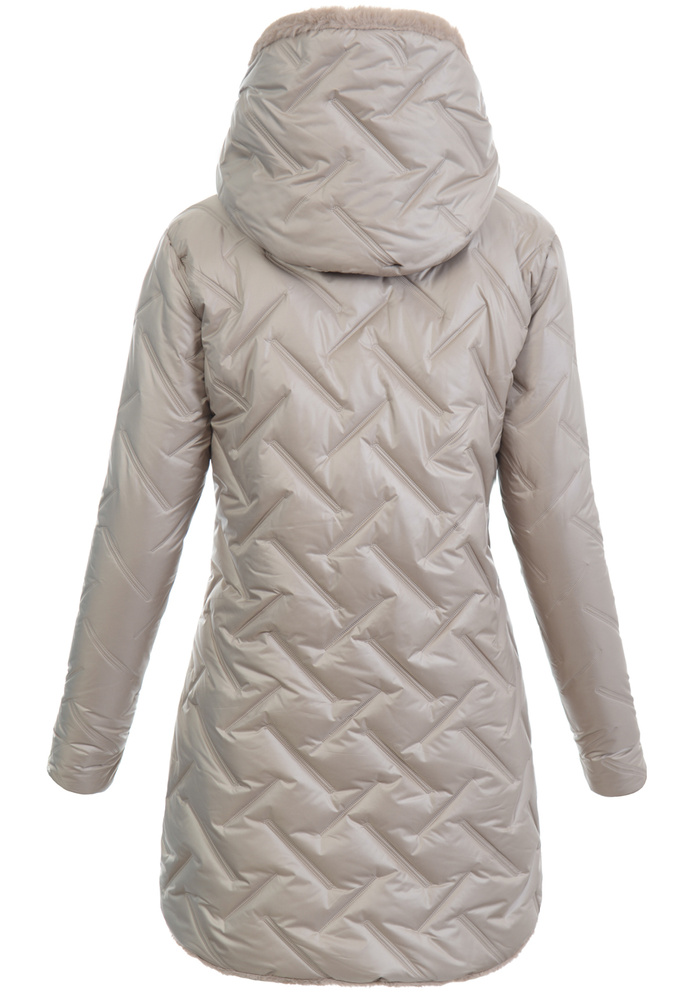 Damska Kurtka Zimowa Malina Beżowa