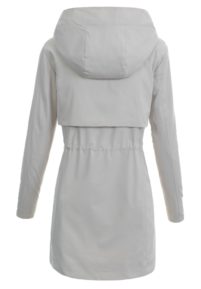 Damska Kurtka Parka Wiosenna Barbara Jasno Beżowa