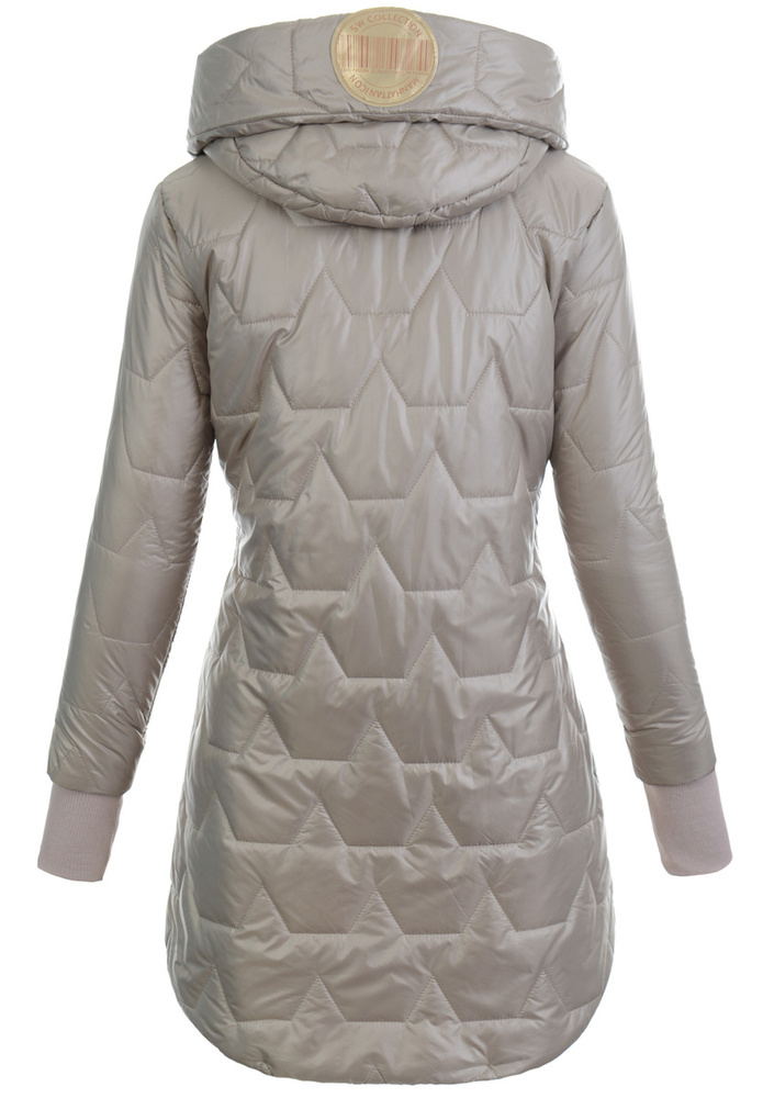 Damska Kurtka Pikowana Wiosenna Ida Cappuccino