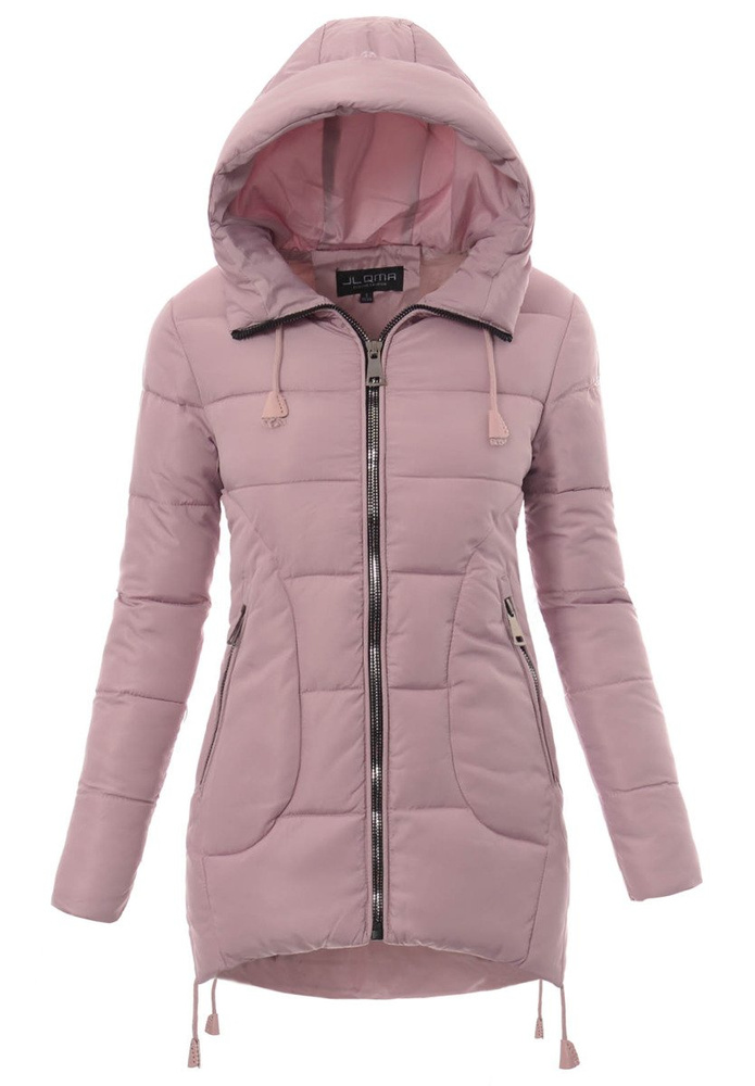 Damska Zimowa Ortalionowa Kurtka Pamela Różowa