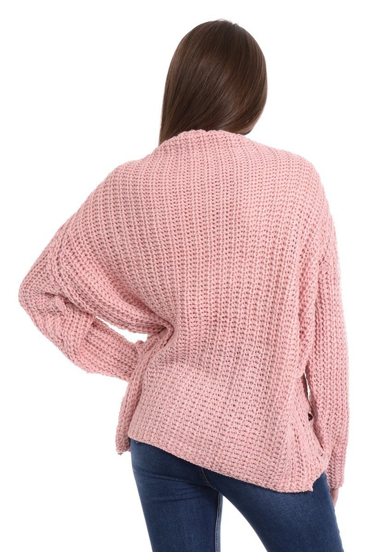 Damski Sweter Oversize Różowy