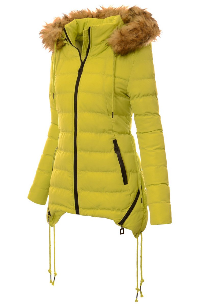 Damska Kurtka Ortalionowa Limonkowa