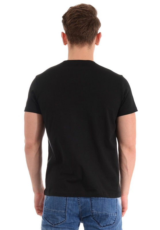 Męska Koszulka T-Shirt Nadruk Czarna