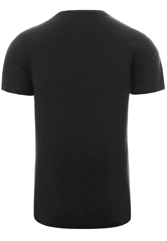 Męska Koszulka T-Shirt Nadruk Samochód Czarna