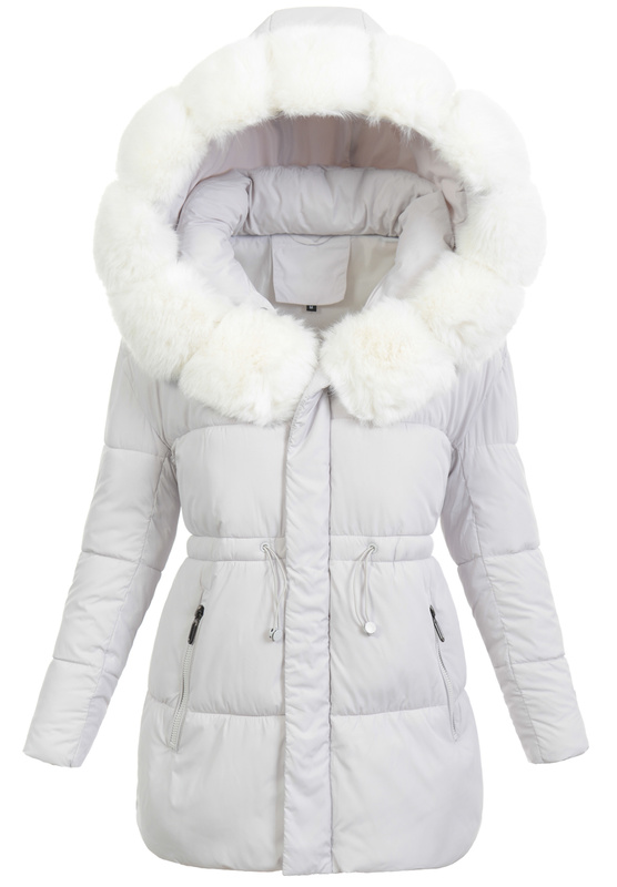 Damska Kurtka Zimowa Hortensja Jasno Szary