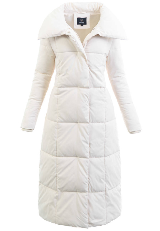 Damska Kurtka Ortalionowa Długa Monika Kremowa