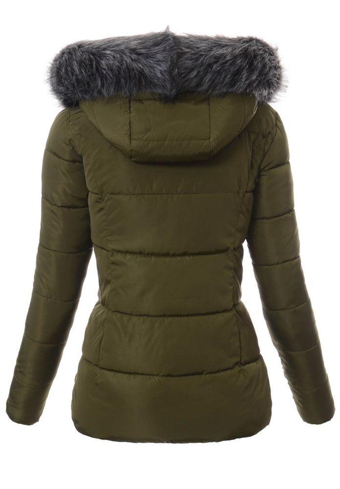 Damska Zimowa Kurtka Ortalionowa Zielona