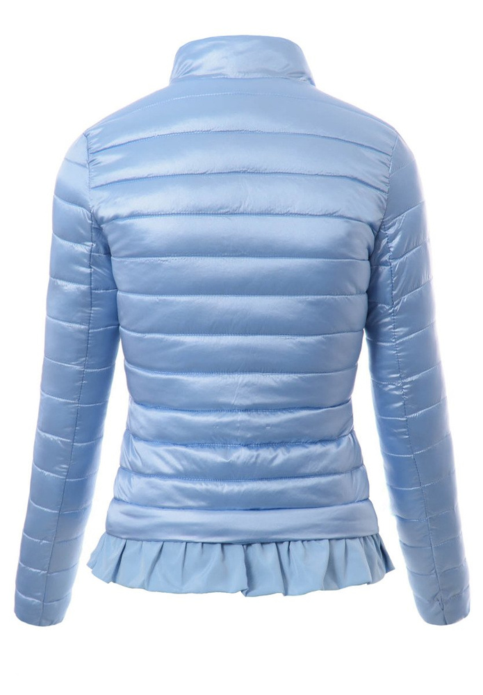 Damska Wiosenna Kurtka Niebieska