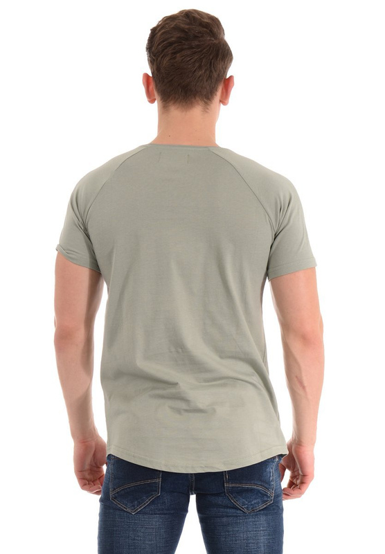 Męska Koszulka T-Shirt Nadruk Zielona