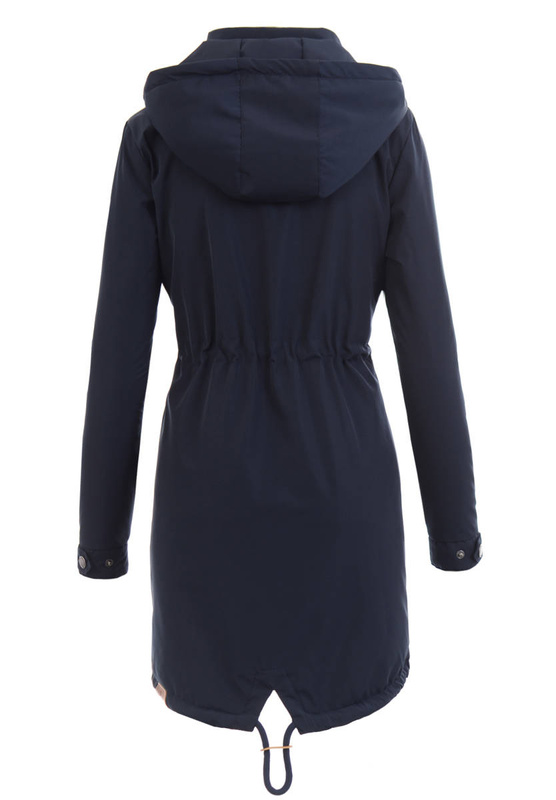 Damska Kurtka Parka Wiosenna Izyda Granatowa