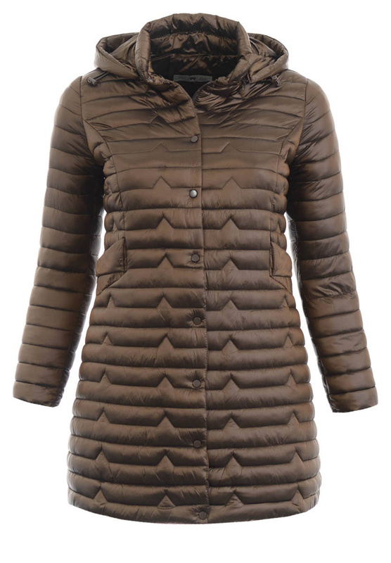 Damska Kurtka Ortalionowa Wiosenna Romana Brązowa