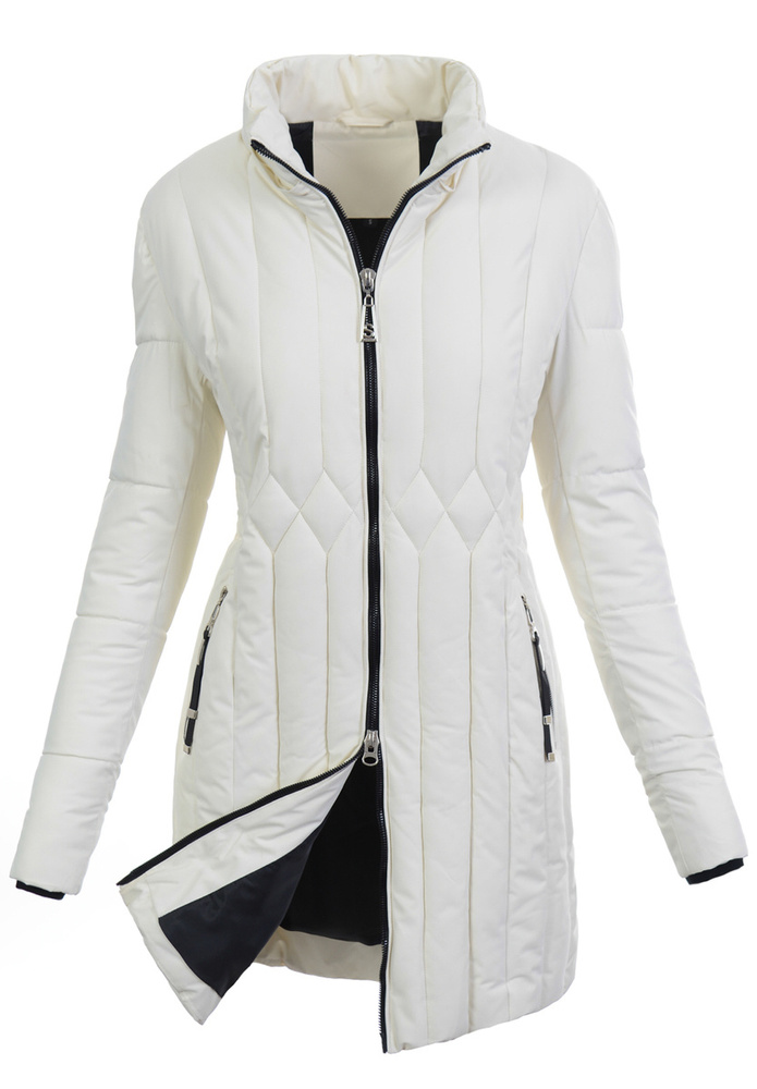 Damska Kurtka Zimowa Milena Ecru