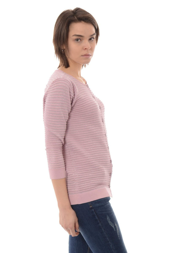 Damska Bluzka Sweterek Zapinany Różowy