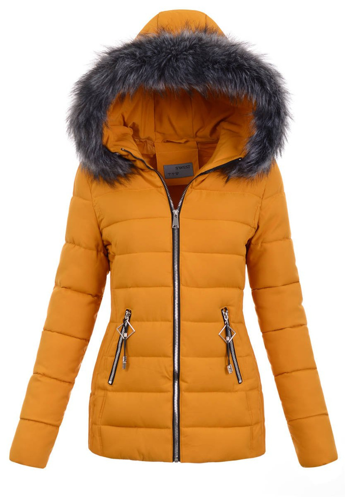 Damska Kurtka Ortalionowa Lena Żółta