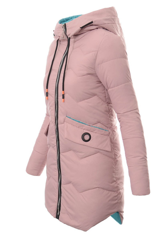 Damska Zimowa Kurtka Ortalionowa Michalina Różowa