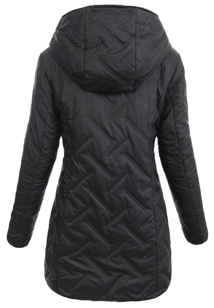 Damska Kurtka Dwustronna Zimowa Damiana Czarna