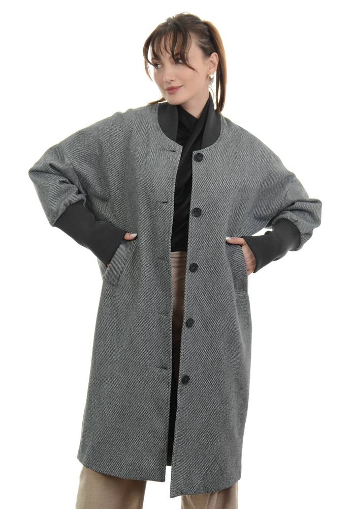 Damska Płaszcz Przejściowy Diana Czarny