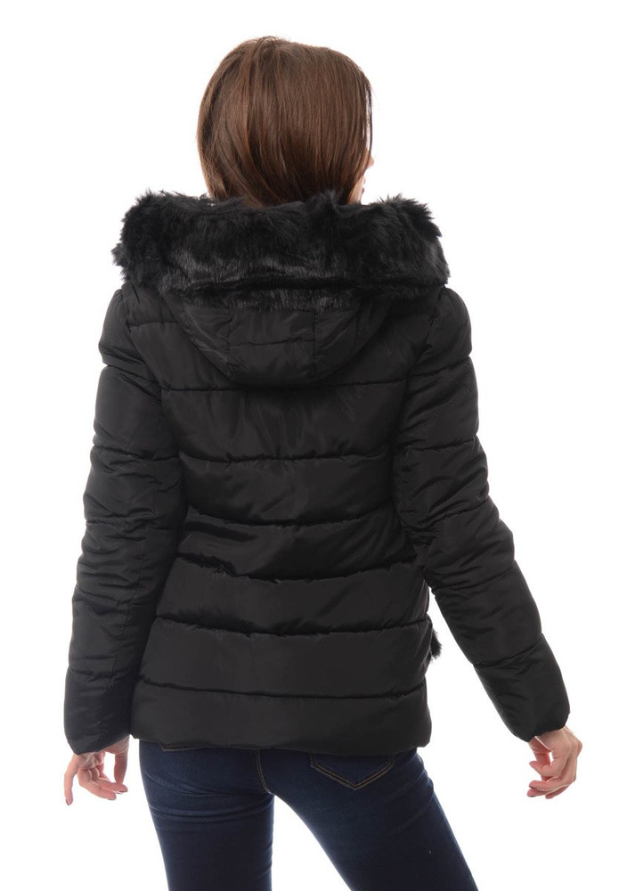Damska Zimowa Kurtka Ortalionowa Czarna