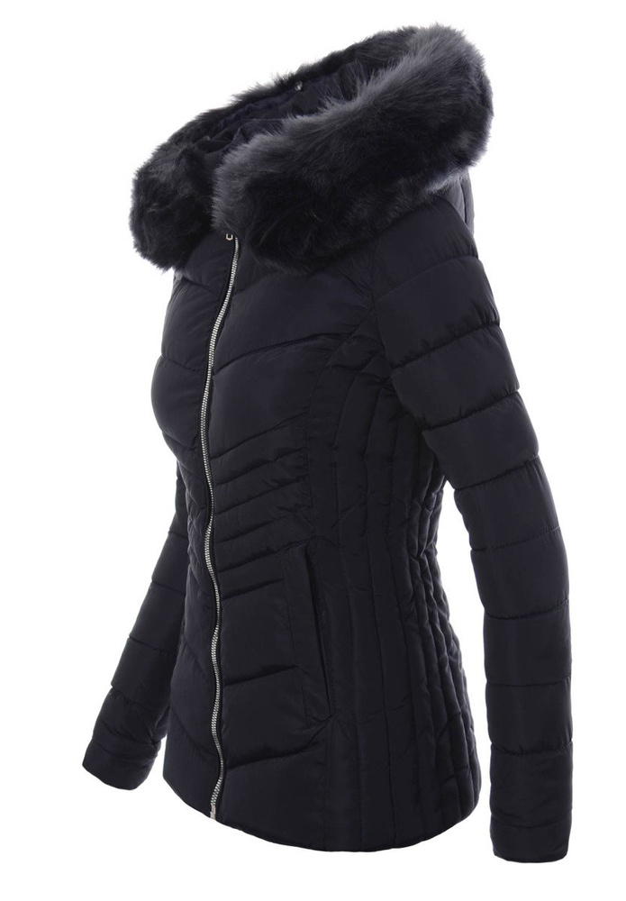 Damska Zimowa Kurtka Ortalionowa Granatowa