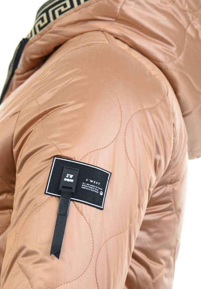 Damska Kurtka Ortalionowa Przejściowa Ariadna Brązowa