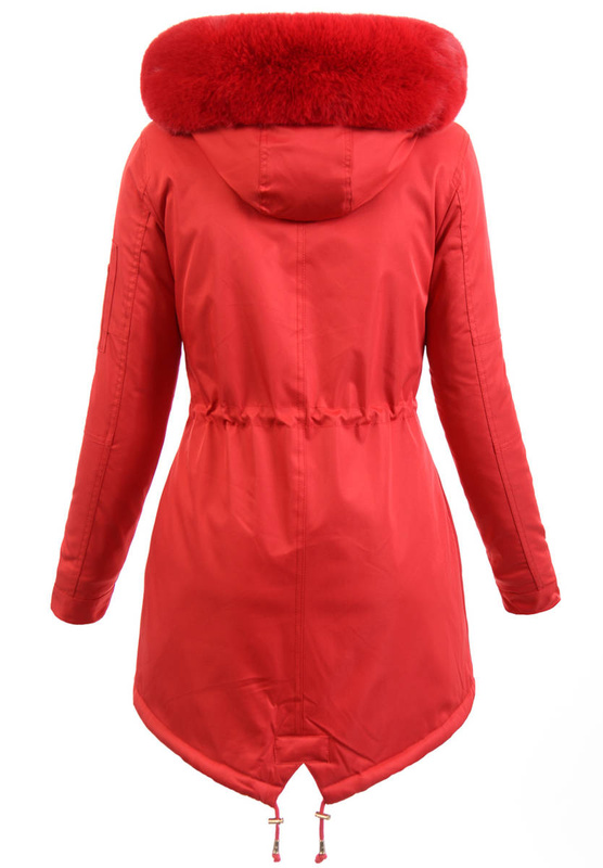 Parka Zimowa Anastazja Czerwona