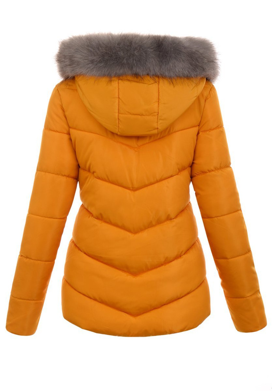 Damska Kurtka Zimona Aleksandra Żółta