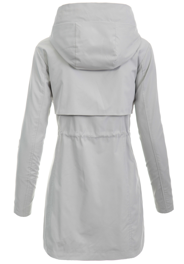 Damska Kurtka Parka Wiosenna Barbara Szara
