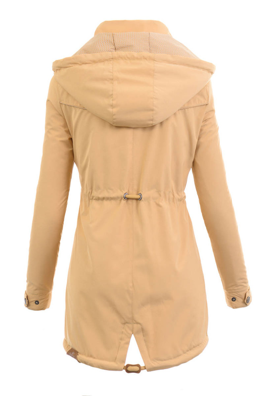 Damska Kurtka Parka Wiosenna Madlen Beżowa