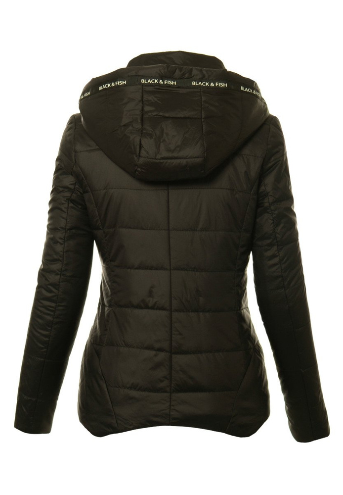 Damska Jesienna Wiosenna Kurtka Vivian Czarna