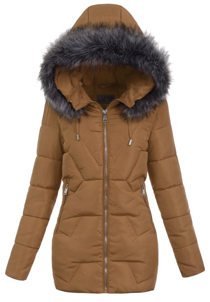 Damska Kurtka Ortalionowa Sara Brązowa