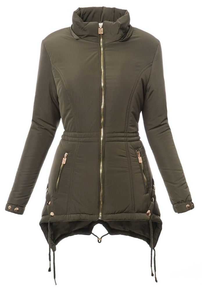 Damska Zimowa Kurtka Ortalionowa Karla Zielona