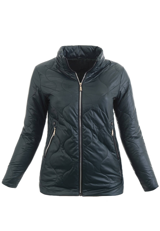 Damska Wiosenna Kurtka Halina Zielona