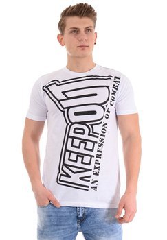 Męska Koszulka T-Shirt Nadruk Biała
