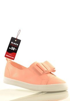 Trampki Slip On Platforma Łososiowe