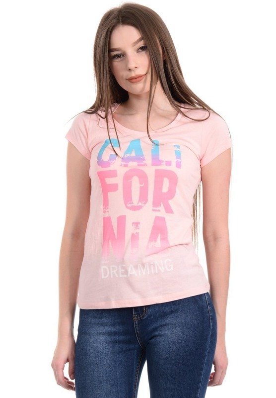 Damska Koszulka T-shirt Różowa