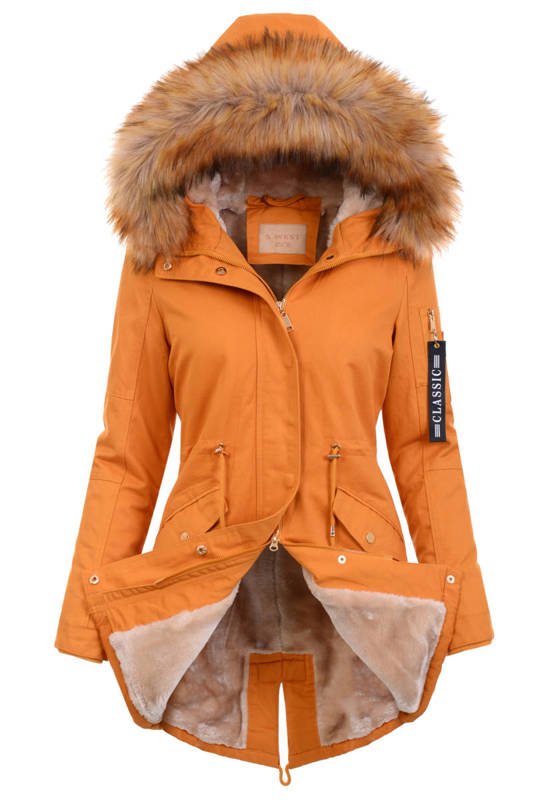 Damska Kurtka Parka Adrianna Camel