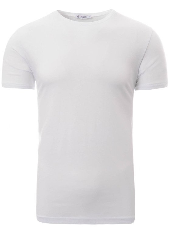 Męska Koszulka T-Shirt Gładki Biały